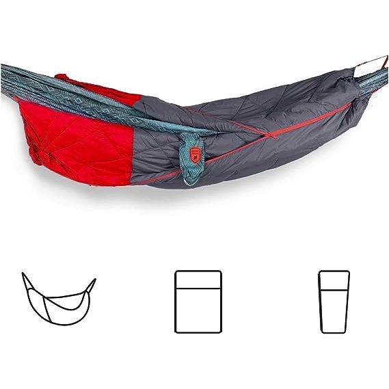 Experience elevated camping with the versatile 360 ThermaQuilt 3-in-1 Hammock Underquilt, Blanket, and Sleeping Bag. This all-in-one outdoor gear offers functionality, comfort, and convenience, making it a favorite among outdoor enthusiasts.