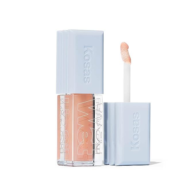 Kosas Wet Lip Oil Gloss - Hydrating Lip Plumping Treatment with Hyaluronic Acid & Peptides, Non-Sticky Finish (Jellyfish) is a lip gloss that offers a plethora of benefits for your lips.