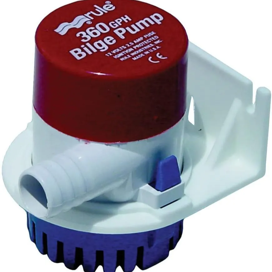 Allows for side mounting to vertical stringer, bulkhead or transom. Use when bottom-strainer mounting is inconvenient or impossible. Simply remove strainer, place in bracket and reassemble. Pump nozzle may point in any of three directions.