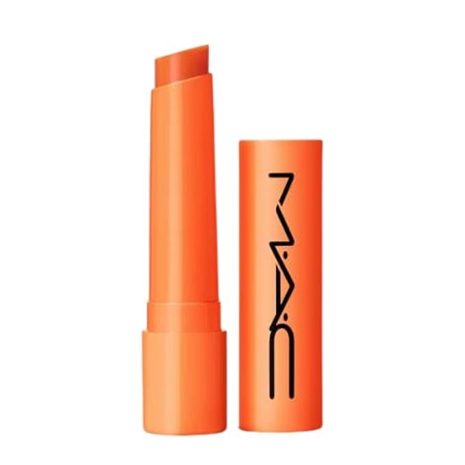 The MAC Squirt Plumping Gloss Stick in the shade 11 Hazard (Yellow Orange) is a compact and convenient beauty product that offers a plumping effect to enhance your lips. This gloss stick comes in a size of .08 oz or 2.3 g, making it ideal for on-the-go touch-ups and travel.