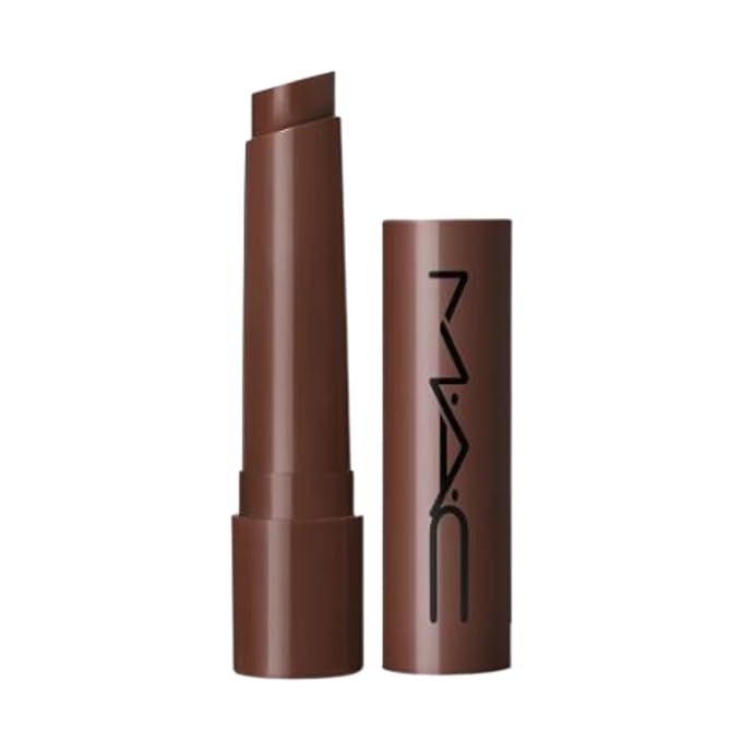 Elevate your lip game with the MAC Squirt Plumping Gloss Stick – your new must-have for irresistibly full lips. Dive into the luxurious shimmer of shade 16 Lower Cut (Brown), a sultry hue designed to enhance your natural charm. This innovative gloss stick not only grants your lips a splash of naughty, enticing color but also delivers the volume you've always yearned for. Its splendid convenience in stick form makes application effortless and chic – a true treasure for any beauty aficionado.

Feel the magic as the MAC Squirt Gloss Stick tingles upon contact, working its wonders to visibly volumize your smile. The lips are enveloped in a decadent, non-sticky veil of vibrant color that melts seamlessly into a flattering neutral tone. Revered for its transformative glassy finish, this splendid formulation guarantees to turn heads and keep your lips the center of attention.

Not just a pretty face, this plumping gloss stick is also infused with lip-loving ingredients that condition and moisturize. Each swipe of the .08 oz / 2.3 g stick bathes your lips in hydration, promoting a healthy, polished look that feels as good as it appears. Embrace the allure of a lush, glossy pout with the MAC Squirt Plumping Gloss Stick – a small luxury that makes a big statement.