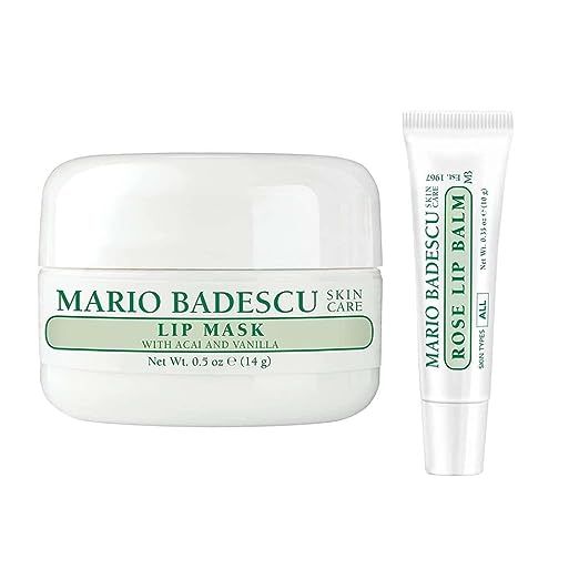 Indulge your lips in the lavish care of Mario Badescu's Acai and Vanilla Lip Mask, a sumptuous overnight lip treatment tailor-made for anyone yearning for deeply moisturized and irresistibly smooth lips.