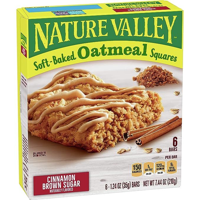 Nature Valley Soft-Baked Oatmeal Squares, Cinnamon Brown Sugar Bars are a delicious and nutritious snack filled with wholesome ingredients.