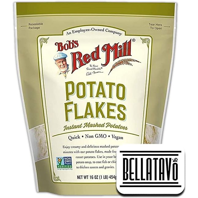 The Bob's Red Mill Potato Flakes bundle is a convenient and versatile option for creating delicious dishes with ease. Made from genuine russet potatoes, these potato flakes can be transformed into delicious instant mashed potatoes by simply adding hot water.