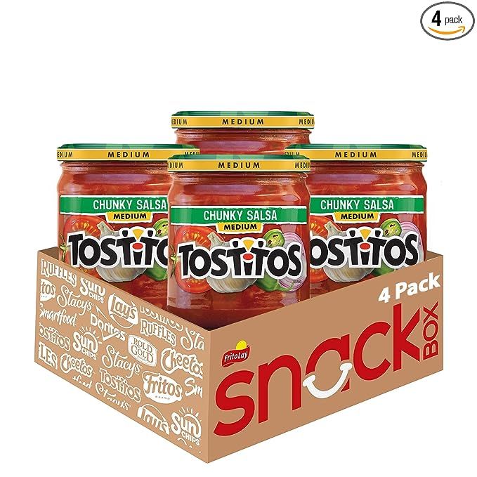 Experience the ultimate crowd-pleaser with our 4-pack of 15.5 ounce jars of rich and spicy salsa. Bursting with flavor, this salsa is a guaranteed hit with even the most discerning taste buds. Crafted with the finest ingredients, including fresh tomatoes, peppers, and an array of spices, it offers a robust and delicious experience with every bite.