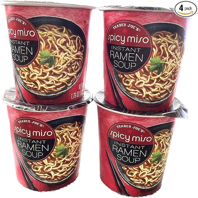 Introducing the Spicy Miso Instant Ramen Soup, a delightful and convenient solution for those who crave a hot and nourishing meal. Each cup of this product contains a perfect portion size of 1.