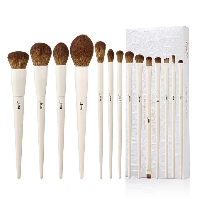 Elevate your beauty routine with the Jessup Professional Makeup Brushes Set—a premium collection designed to master every makeup application with ease. This exceptional 14-piece toolkit cataries all your cosmeticapplications, featuring high-caliber brushes for foundation, powder, eyeshadow, and blending.