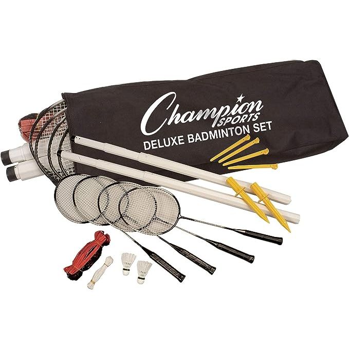 Outdoor badminton is a popular recreational sport played worldwide. One sought-after product for enjoying this game is the Champion Sports Outdoor Badminton Set, which offers players a complete set of equipment. 
This badminton set includes all the essential items needed to set up a game.