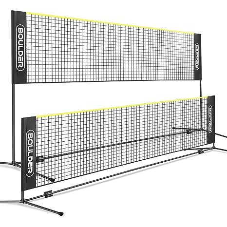 Introducing our multi-purpose portable net, the ultimate solution for all your sports and recreational needs. Crafted from highly durable nylon mesh, this net is not limited to just badminton. It's designed to cater to a diverse range of sports and activities including pickleball, tennis, soccer tennis, and recreational volleyball.