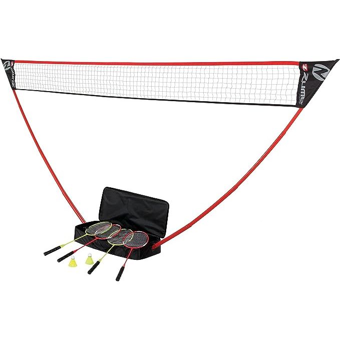 Introducing our two or four-player badminton set, perfect for the whole family! Designed for active outdoor lifestyles, this set provides endless hours of fun and entertainment. With instant assembly, simply extend the telescopic poles, attach the net, and you're ready to start playing. No tools or stakes required, making it hassle-free to set up.