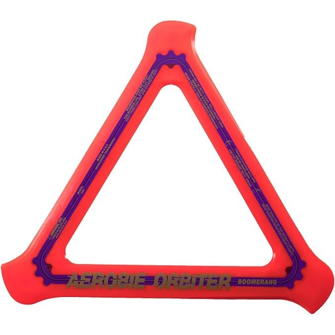 The Aerobie Orbiter is the ultimate outdoor play accessory for those seeking high performance and fun. Its unique triangular design, coupled with a vibrant soft rubber edge, ensures excellent visibility during flight and safe catches.