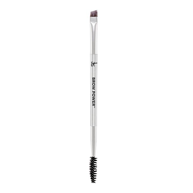 The Heavenly Luxe Brow Power Universal Brow-Transformer Brush #21 is an angled brush with a spoolie brush designed to help you achieve natural-looking, polished brows. This innovative tool is made with award-winning Heavenly Luxe Hair, ensuring a luxurious and high-quality experience.