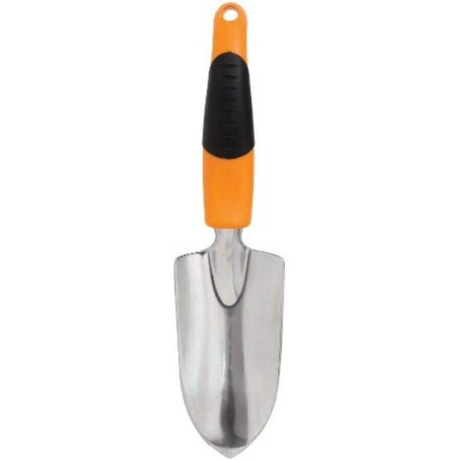 The Fiskars Ergo Trowel Garden Tool is an essential companion for gardening enthusiasts. This widely recognized and reliable hand tool is expertly crafted for durability and user comfort. Its ergonomic handle is molded for a comfortable grip, reducing strain on the hand and wrist even during prolonged use.