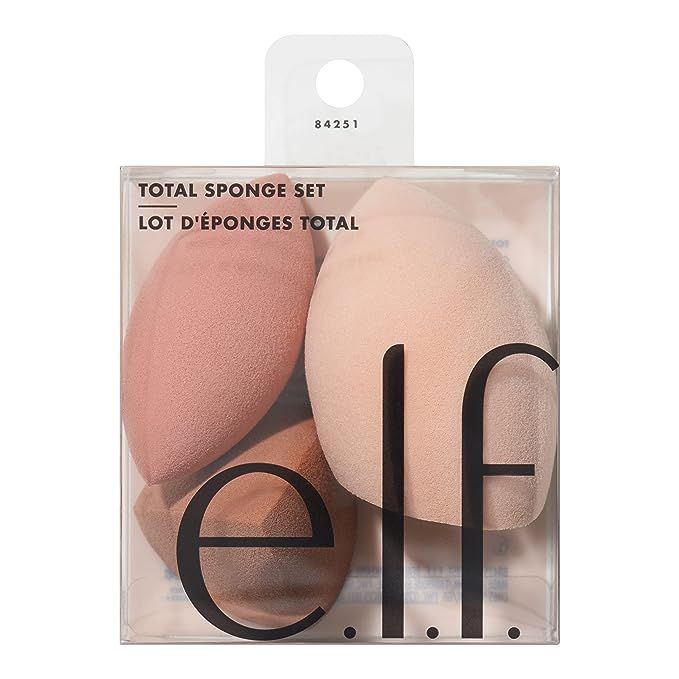 Discover the secret to a flawless beauty routine with the e.l.f. Total Sponge Set, a must-have toolkit for those who seek a perfectly blended, airbrushed finish. Crafted to meet professional standards, this top-rated sponge set empowers you to effortlessly blend both powder and liquid makeup, from dewy foundations to sculpting concealers.