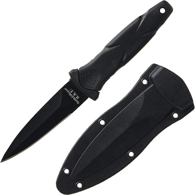 Smith & Wesson, a renowned manufacturer of top-quality knives, offers the SWHRT3BF Fixed Blade Knife for those in need of a reliable cutting tool. This versatile knife is specifically designed for outdoor activities, tactical situations, survival scenarios, and everyday carry (EDC).
Crafted with a 7.