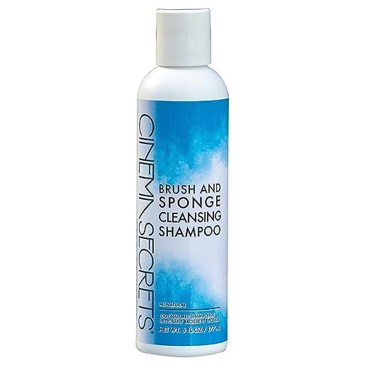 Elevate your beauty regimen with the professional-grade CINEMA SECRETS Brush and Sponge Cleansing Shampoo, your ultimate solution in keeping makeup tools pristine. Available in a convenient 6 fl oz bottle, this highly-effective shampoo is a must-have for anyone dedicated to the art of makeup.