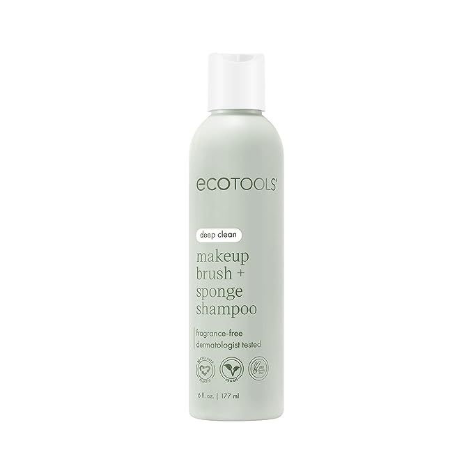 Revamp your makeup routine with the EcoTools Makeup Brush + Sponge Shampoo for a pristine and pure beauty experience. Formulated to delicately yet thoroughly cleanse your makeup applicators, this eco-conscious solution strips away accumulated makeup, oils, and gruel without the intrusion of harsh chemicals.