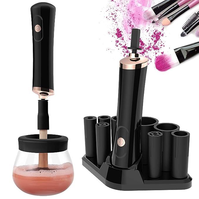 Revolutionize your makeup brush care with the Senbowe Upgraded Makeup Brush Cleaner and Dryer Machine. Praised by beauty aficionados for its powerful performance, this state-of-the-art electric spinner offers a rapid and thorough cleaning experience for your cosmetic tools.