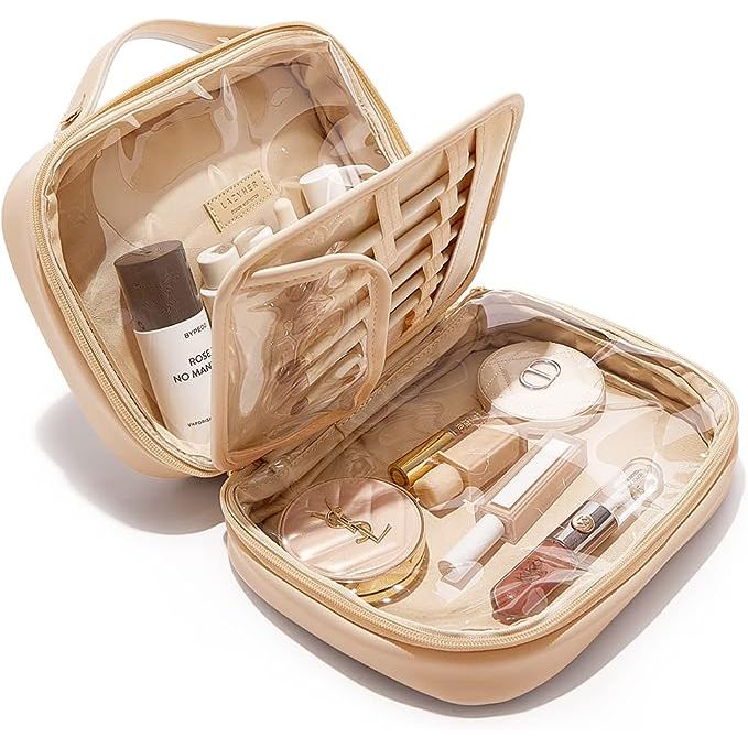 In summary, our spacious and practical makeup bag is the perfect travel companion. With its large capacity, convenient layout, and versatility, it offers a stylish and organized solution for all your beauty needs. Description by ChatGPT.