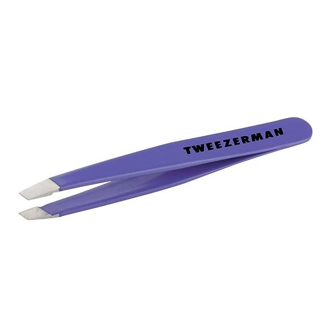 The Tweezerman Blooming Lilac Stainless Steel Mini Slant Tweezer is a popular beauty tool designed for precise eyebrow grooming and hair removal. Made from high-quality stainless steel, these tweezers boast a durable construction that ensures long-lasting performance.