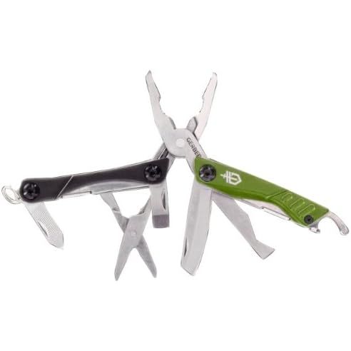 The Gerber Dime Micro Tool in Green is a highly practical and compact multi-tool that is perfect for everyday use. Measuring just 2.75 inches when closed, it easily fits in your pocket, ensuring ultim