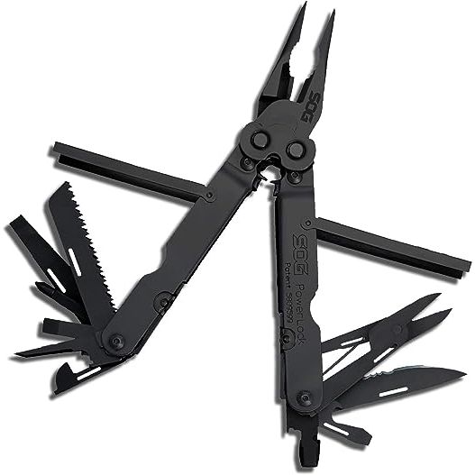 Discover the ultimate tool to conquer any task with the SOG PowerLock EOD Multi-Tool B61N-CP. This exceptional tool is expertly crafted with high-quality materials and boasts an impressive array of 18 essential tools, ensuring reliability and effectiveness in any situation.
With its sleek black oxide finish and corrosion resistance, the PowerLock E