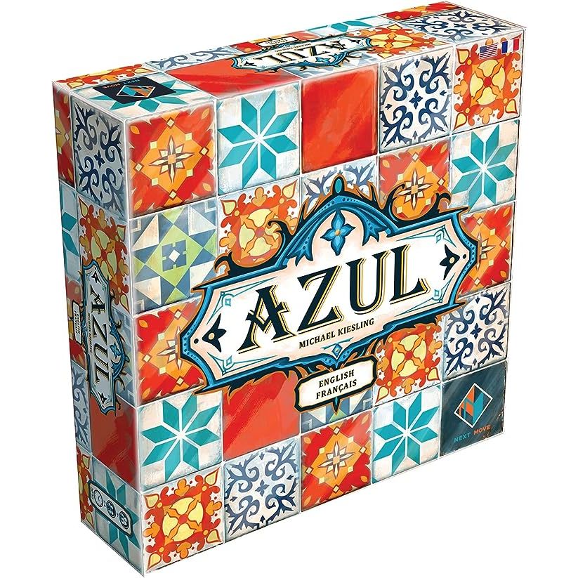 Azul - Bilingual English/French (NMG60010ENFR) is a popular board game from Next Move Games that offers a captivating and strategic playing experience suitable for players of all ages. This game, designed for two to four players, transports participants into a world of vibrant tiles and intricate patterns.
The aim of Azul is to adorn the walls of t