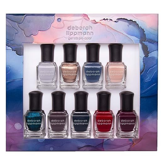 Deborah Lippmann's Gel Lab Pro Nail Polish Set offers a treatment enriched formula designed to promote nail health, deliver long-lasting wear, and provide a high-gloss shine. This particular nail polish range is also vegan and does not undergo animal testing, making it a cruelty-free choice for conscious consumers.
