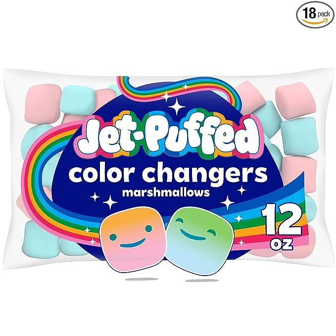 Introducing Jet-Puffed Color Changers Marshmallows, the sensational treat that will elevate any campfire gathering. These magical marshmallows are sure to captivate your senses as they transform into vibrant hues before your eyes.