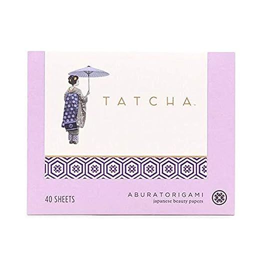 Tatcha Aburatorigami Blotting Papers: 100% Natural Abaca Leaf & Gold Flakes Absorb Excess Oil (40 Pack) image