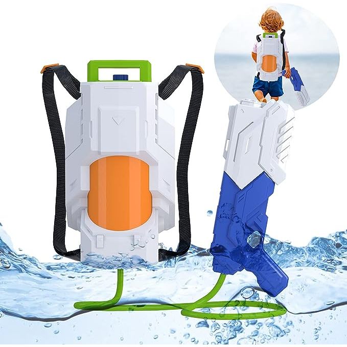 The High Capacity Water Backpack Tank is the ultimate summer accessory for both kids and adults. With a whopping 88-ounce capacity, you can enjoy never-ending water fights without the hassle of constant refills. Its 32-inch soft hose provides easy maneuverability, guaranteeing maximum fun and precise aiming during playtime. Modeled after the weapon