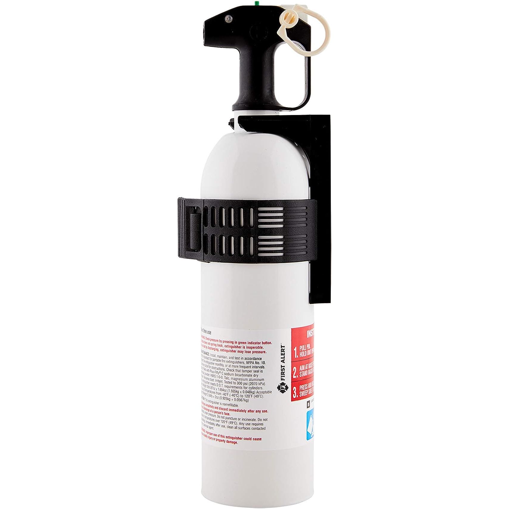 Ensure your personal watercraft (PWC) is equipped with the First Alert FE5R-PWCNA Personal Watercraft Fire Extinguisher, a specially designed and highly efficient solution for PWC fire incidents. With its compact size and lightweight construction, this fire extinguisher won't take up excessive space on your watercraft while offering easy accessibil