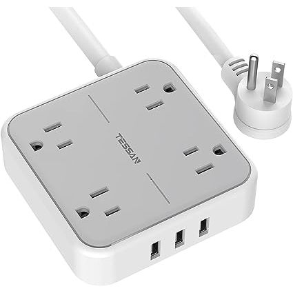 The Desktop Power Strip with USB is an essential charging accessory for those seeking to power multiple devices simultaneously.