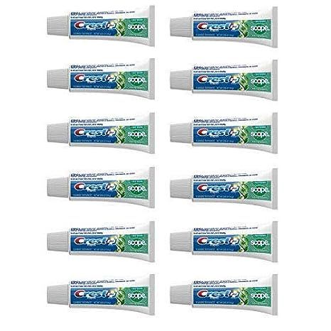 Experience the convenience and benefits of Crest Complete Whitening Plus Scope Minty Fresh Toothpaste. This travel-sized oral care product is perfect for those on the go, with its TSA-approved 0.85-ounce capacity. Don't compromise on your oral health during travels with this compact toothpaste.
Unlock a brighter smile with the whitening properties 