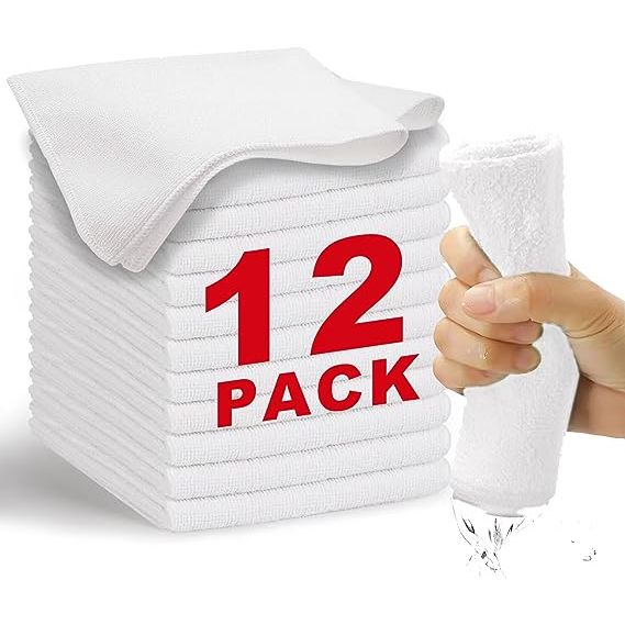 Introducing the WEAWE Microfiber Cloths - the ultimate cleaning solution for your home! These cloths are exceptionally efficient, offering 8 times more absorbency than regular cotton cloths. With over 1000 washes, they are built to last and will leave your kitchen spotless. The lightweight and super absorbent material allows for quick drying, makin