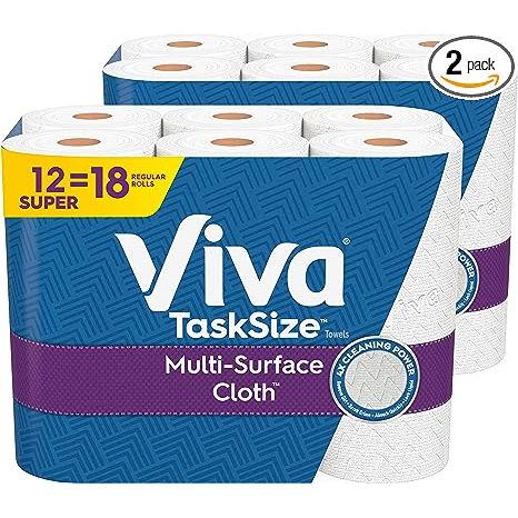 Introducing the 12 Viva Multi-Surface Cloth Paper Towel Super Rolls, the ultimate cleaning solution for any home or workspace. With 81 sheets per roll, these high-quality paper towels provide a long-lasting supply of cleaning power.