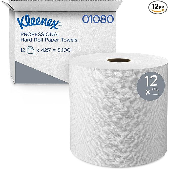 With a cost-effective price of $425 per roll and 12 rolls per case, Kleenex paper towel rolls offer both affordability and convenience for commercial spaces. Each case contains a generous 5,100 feet of paper towels, making it a practical choice for easy storage.