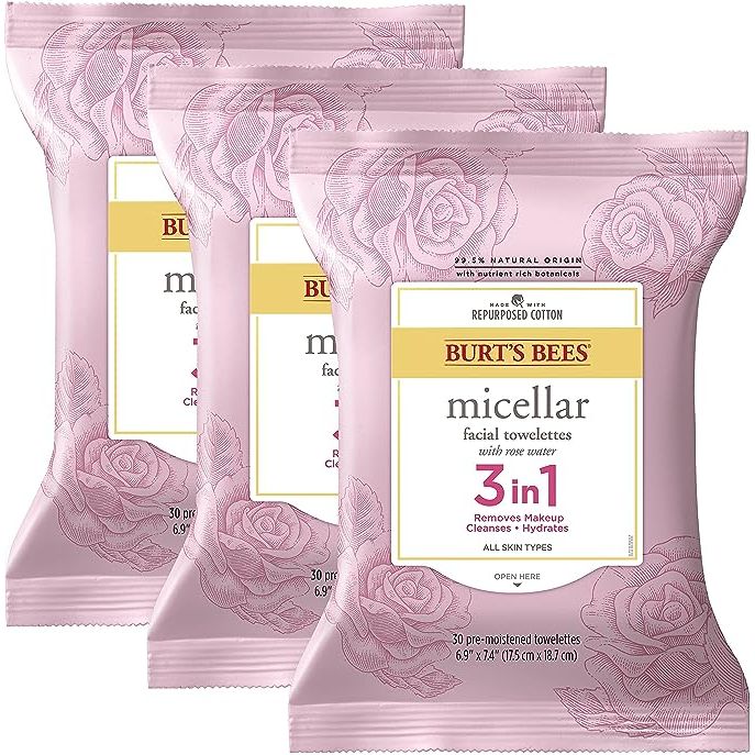 Made from repurposed cotton: these Burts Bees face wipes are made from at least 60% repurposed cotton, a waste product from t-shirt manufacturingMakeup Remover wipes: these wipes are designed to gently cleanse and tone your skin while removing pore-clogging dirt oil and makeup, leaving only the soothing fragrance of rose waterLocks in moisture: The