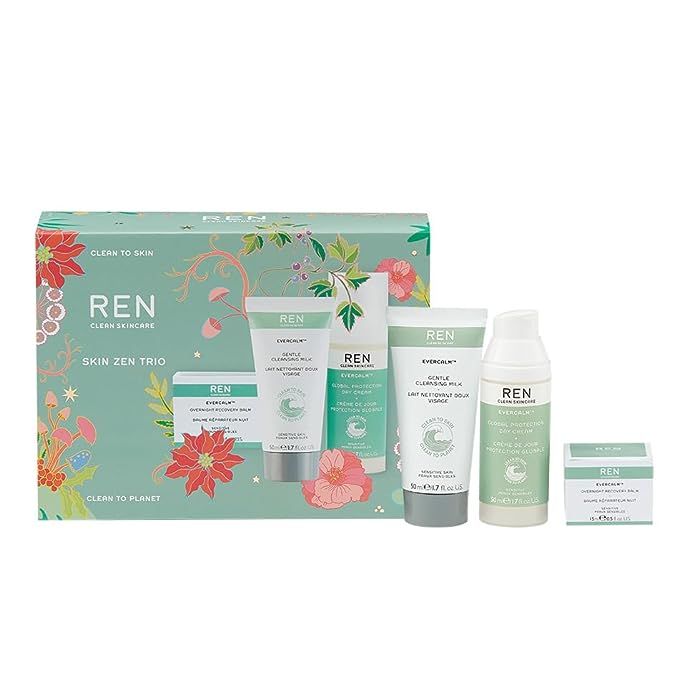 Treat someone special to the gift of Skin Zen with this 3-step complexion-calming routine, featuring a nourishing Cleansing Milk, future-proofing Day Cream, and replenishing Overnight Recovery Balm.REN Clean Skincare Skin Zen Trio ​| Limited Edition Gift Set | Christmas Set | Calming Face Set | Worth 70115mlREN Clean Skincare