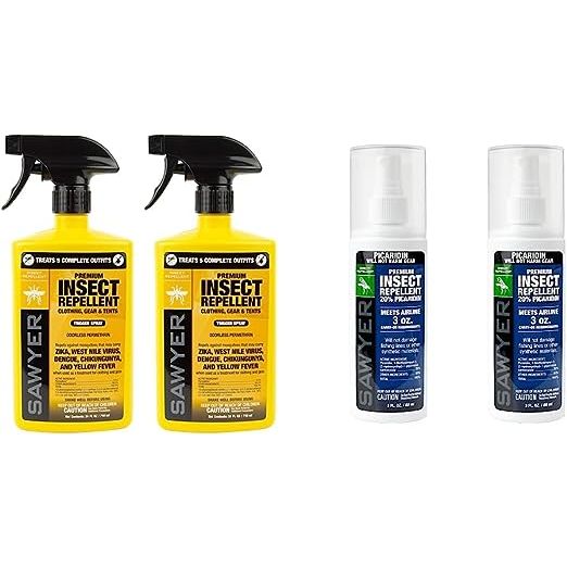 Product 1: Shield your clothing and gear with the powerful Permethrin insect and tick repellent spray, providing an essential layer of protection. This versatile spray can be used on shirts, jackets, pants, socks, shoes, boots, sleeping bags, tents, and netting, making it perfect for outdoor activities such as camping, hunting, and traveling.