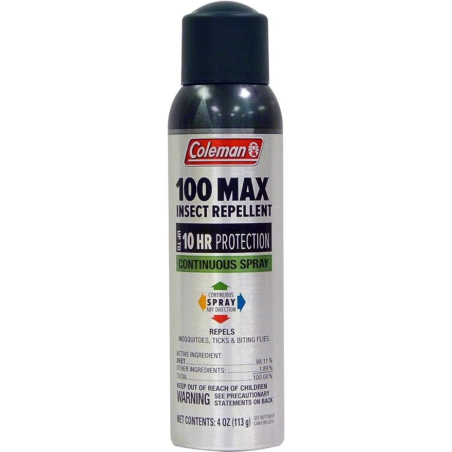 Introducing the Coleman 100 Max DEET Insect Repellent Spray, a powerful bug repellent spray designed for ultimate protection against a range of pesky insects. With a potent 100% DEET formula, this spray effectively wards off ticks, mosquitoes, biting flies, chiggers, gnats, fleas, and flies. Its high concentration of DEET ensures robust defense, ma