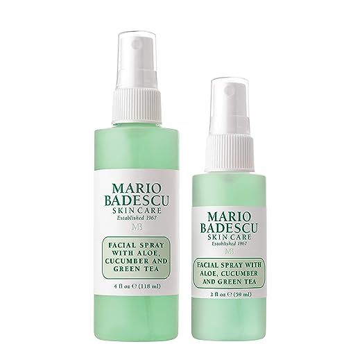 Mario Badescu Facial Spray with Aloe, Cucumber and Green Tea for All Skin Types | Face Mist that Hydrates & Invigorates image