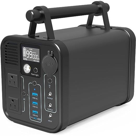 【Powerful Capacity for Your Outdoor Needs】: With a capacity of 567WH and an output of 600W, our portable power station is perfect for keeping your essential devices running at their maximum power capacity. Whether you're grilling, using a CPAP machine, watching TV, or chilling with a portable refrigerator, our power station can handle it all. Addit