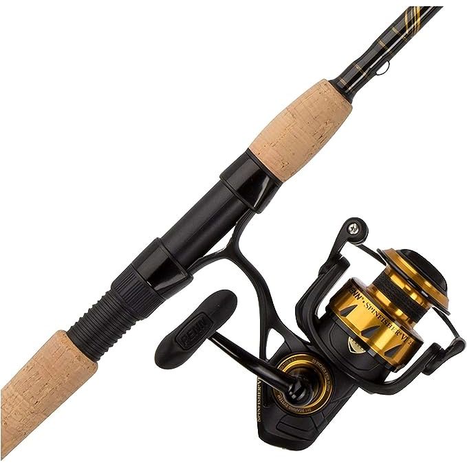 The PENN SPINFISHER VI 7’ Fishing Rod and Reel Spinning Combo combines cutting-edge technology with the proven fish-fighting capability of PENN. Designed to fully equip any angler, this combo offers superior durability and break resistance with its 1-piece, Graphite Composite rod construction and 8 one-piece PENN Dura-Guides.