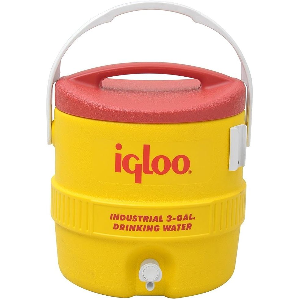 Igloo delivers cold, clean water. Rugged, durable Igloo 400 Series Industrial Strength Water Coolers keep water cold, clean and available. Built for the Real World, the 400 Series takes the abuse of the toughest job site and the most punishing work crews. Red and Yellow high visibility safety colors. HDPE hide won't chip, peel, buckle or rust. Ultr