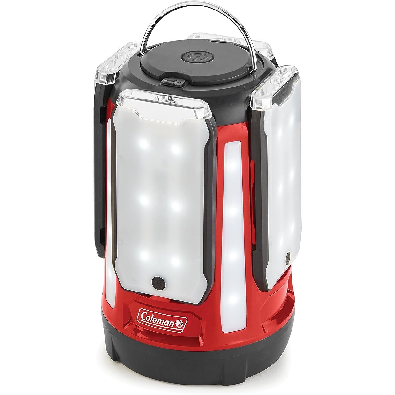 1 Coleman Multi-Panel Rechargeable LED Lantern, Water-Resistant Lantern with Removable Magnetic Light Panels, Built-in Flashlight, & USB Charging Port; Great for Camping, Hunting, Emergencies, & More