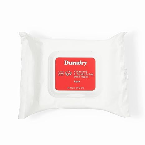 SHOWER IN A WIPE - Refresh anytime, anywhere with Duradry's latest body wipes. Our go-to for refreshing after the gym, a hot day in the city, or those long travel days. Perfect to deodorize & cleanse on-the-goALL DAY ODOR PROTECTION - Our wash wipes help you smell fabulous all day long without having to worry about any harsh chemicals.