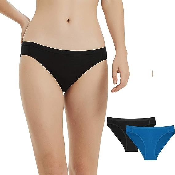 Elevate your comfort and style with our women's wool bikini briefs package. Choose from two stunning colors, black and blue, and find your perfect fit among our sizes ranging from S to XL. These briefs are crafted with the utmost care from a luxurious blend of 83% Merino Wool, 12% Nylon, and 5% Spandex, ensuring a soft, gentle touch on your skin. T