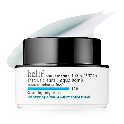 belif The True Cream Aqua Bomb | Lightweight Face Moisturizer for All Skin Types | /w Squalene, Ceramide & Apothecary Herbs | Fast Absorbing Facial Cream Improves Moisture Barrier image