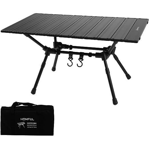 Introducing our lightweight and sturdy folding table, perfect for all your outdoor adventures! Made with aviation aluminum materials, the table's anodized aluminum frame offers weather resistance and long-lasting durability.